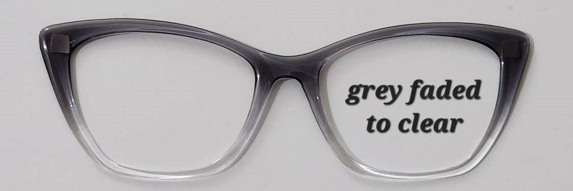 Dark Grey-Clear Magnetic Eyeglasses Topper