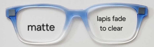 Light Lapis-Clear Magnetic Eyeglasses Topper