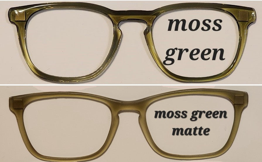 Moss Green Translucent Magnetic Eyeglasses Topper