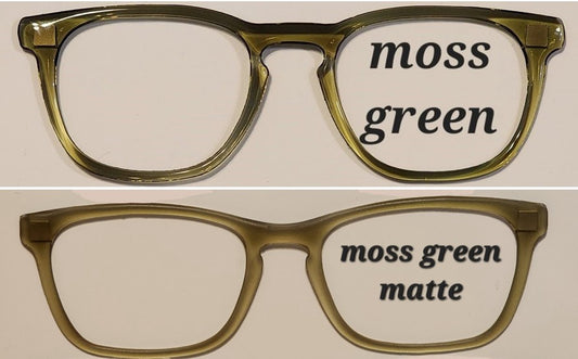 Moss Green Translucent Magnetic Eyeglasses Topper