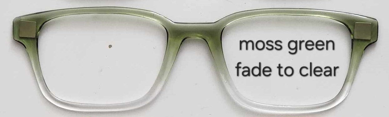 Moss Green-Clear Magnetic Eyeglasses Topper