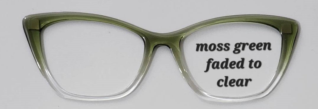 Moss Green-Clear Magnetic Eyeglasses Topper