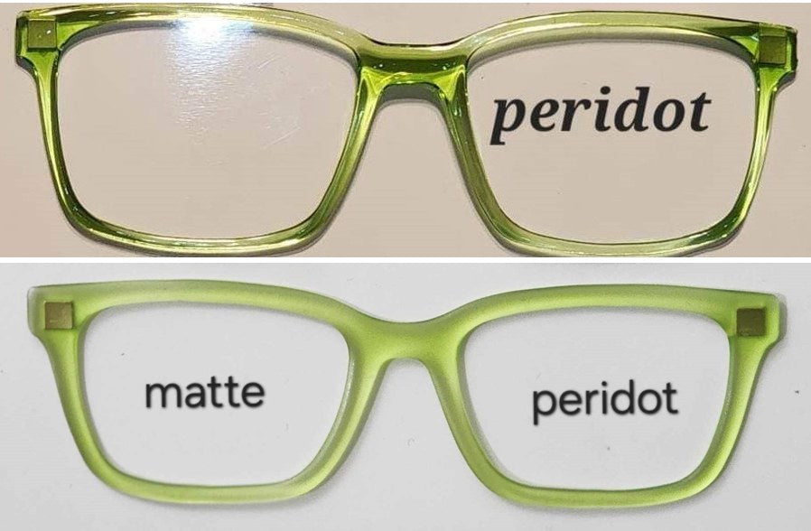 Peridot Translucent Magnetic Eyeglasses Topper