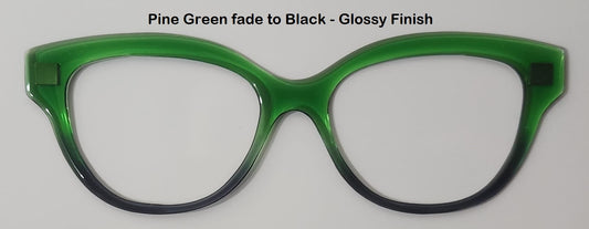 Pine Green-Black Magnetic Eyeglasses Topper