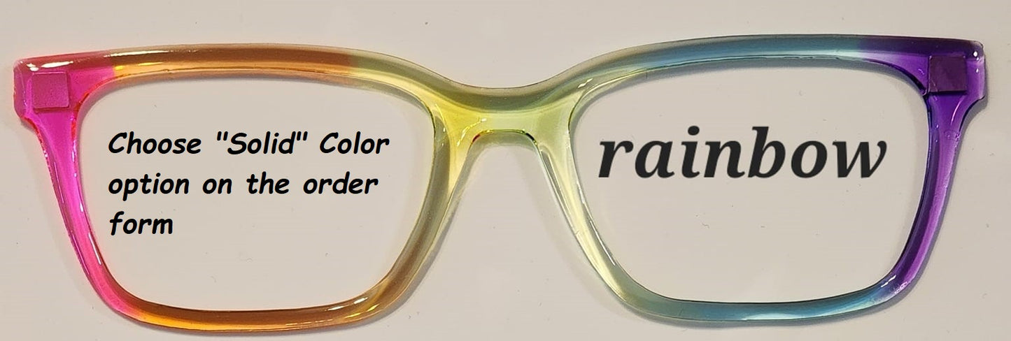 Rainbow Magnetic Eyeglasses Topper