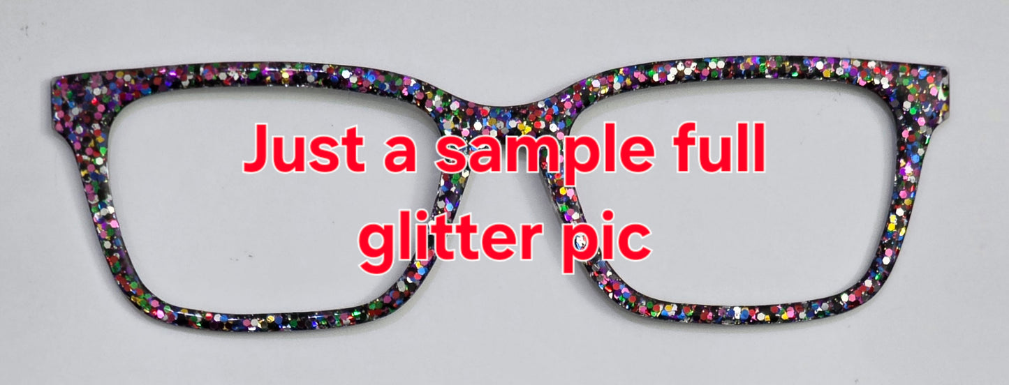 Mystery Full Glitter Magnetic Eyeglasses Topper