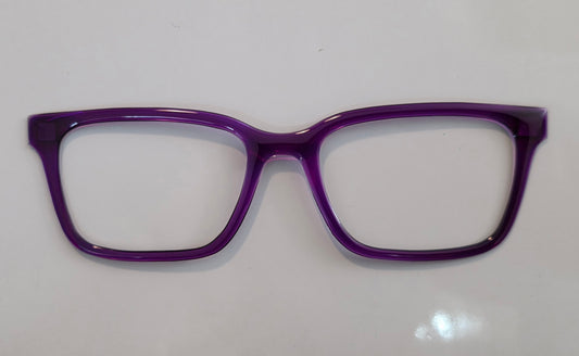 Imperial Purple Translucent Magnetic Eyeglasses Topper