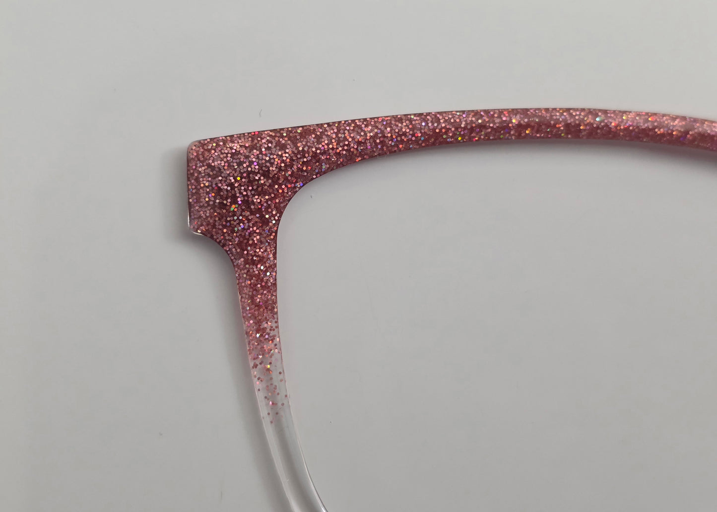 Radiant Coral glitter Magnetic Eyeglasses Topper