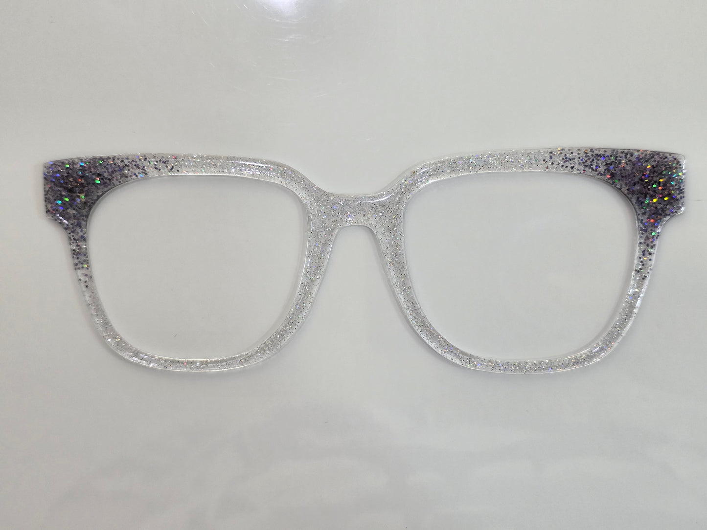 Mookie - cyber punk fade to holo silver glitter - READY TO SHIP
