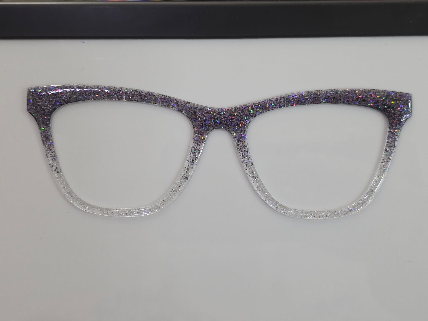 Harry - cyber punk fade to holo silver glitter 5 - READY TO SHIP