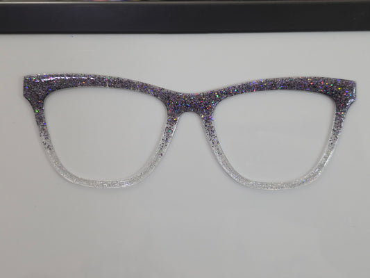 Harry - cyber punk fade to holo silver glitter 5 - READY TO SHIP