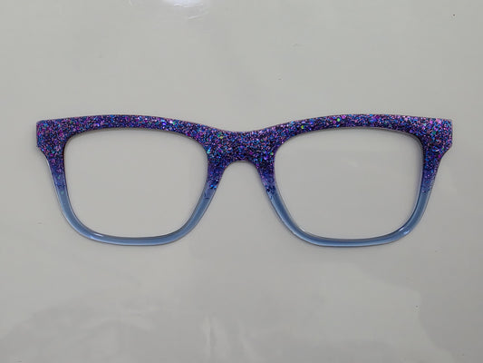 Jenny - midnight gem glitter fade, small flaw - READY TO SHIP