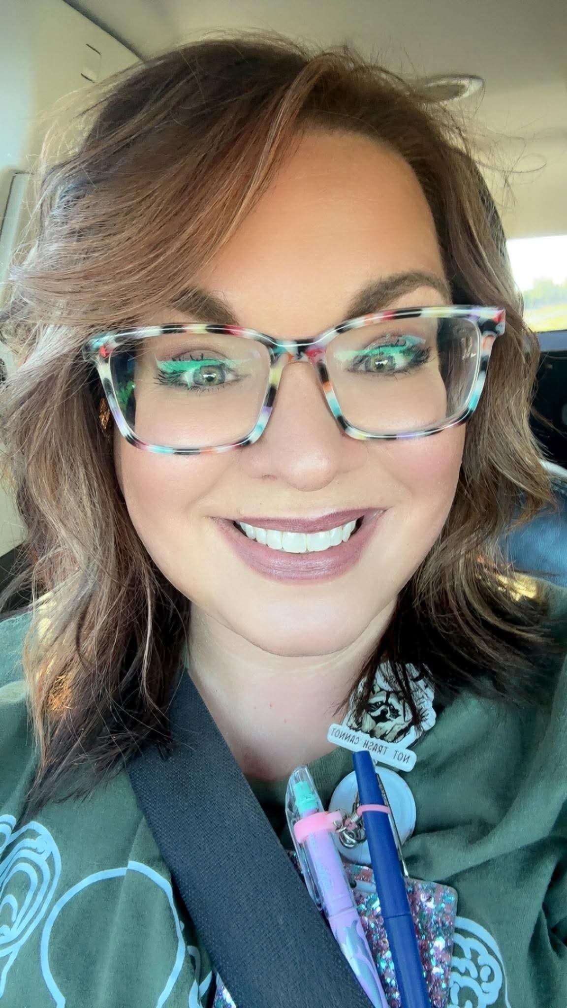 Creamy Rainbow Tortoise Magnetic Eyeglasses Topper