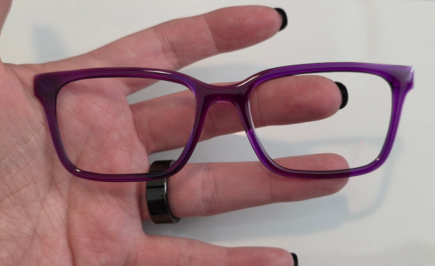 Imperial Purple Translucent Magnetic Eyeglasses Topper