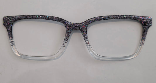 Oil Slick glitter Magnetic Eyeglasses Topper