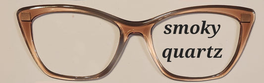 Smoky Quartz Translucent Magnetic Eyeglasses Topper