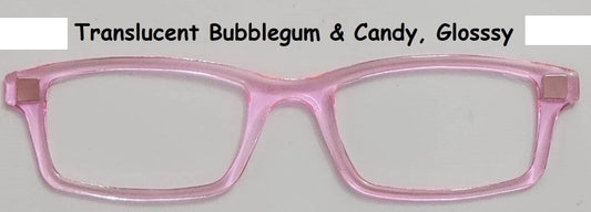 Bubblegum and Candy Translucent Magnetic Eyeglasses Topper