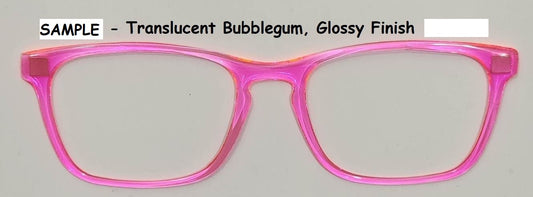 Bubblegum Translucent Magnetic Eyeglasses Topper