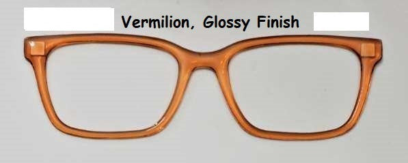 Vermilion Translucent Magnetic Eyeglasses Topper