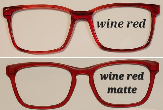 Wine Red Translucent Magnetic Eyeglasses Topper