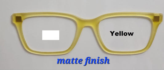 Yellow Translucent Magnetic Eyeglasses Topper